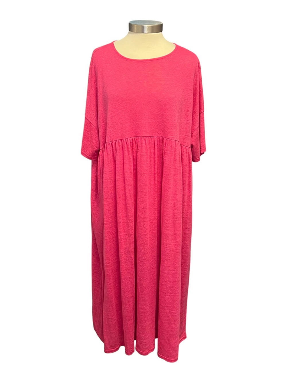 Ichi Antiquites Linen Blend Midi Dress